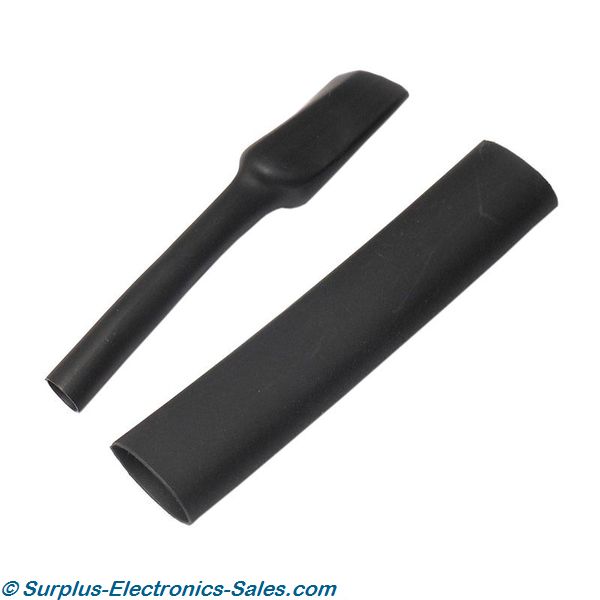 3/8"X2-1/2" Black Heat Shrink 10pc - Click Image to Close